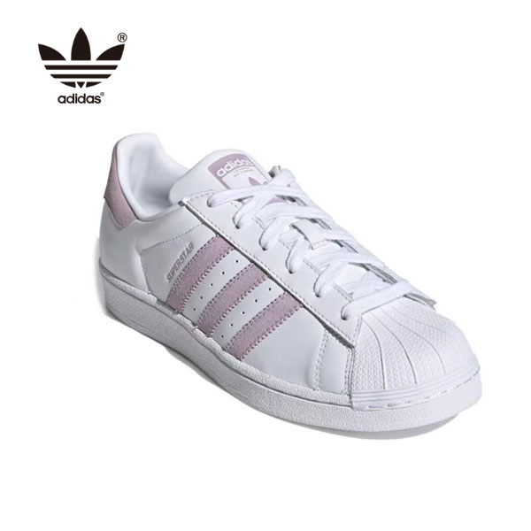 Adidas Superstar 粉色 三葉草貝殼頭女鞋 白粉 EE7400