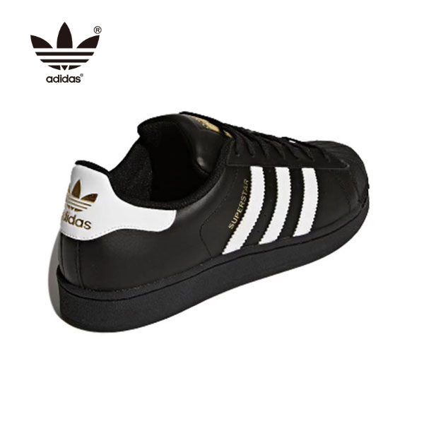 Adidas 休閒鞋 Superstar 黑白金標 男女板鞋