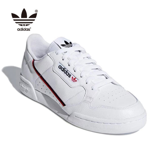 Adidas Originals Continental 80 白色雙色條紋經典復古小白鞋 G27706