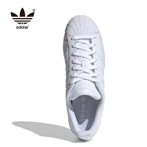 Adidas Superstar 全白 三葉草Foundation 純白板鞋