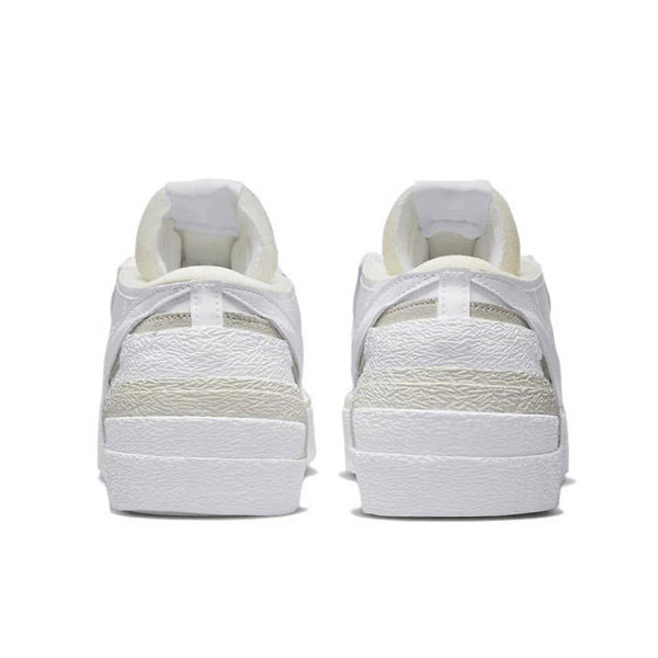 Nike Blazer Low Sacai White Patent 白灰 漆皮 耐磨防滑 解構低幫板鞋 男女同款
