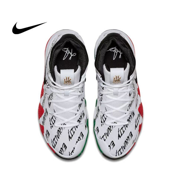 Nike Kyrie Low 4 EP 男子歐文4低幫實戰籃球鞋 白黑