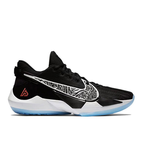 Nike ZOOM FREAK 2 字母哥2代籃球鞋 氣墊 男子 黑白