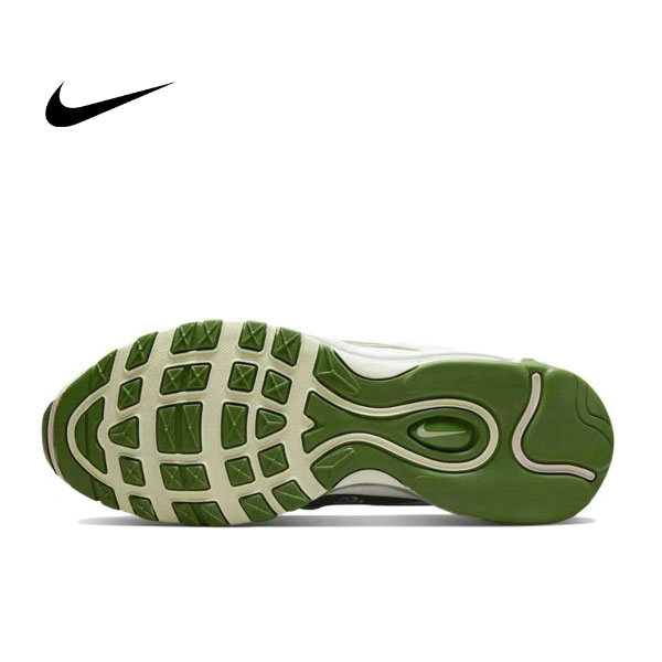 Nike Wmns Air Max 97 復古透氣 低幫跑步鞋 男女同款 白綠