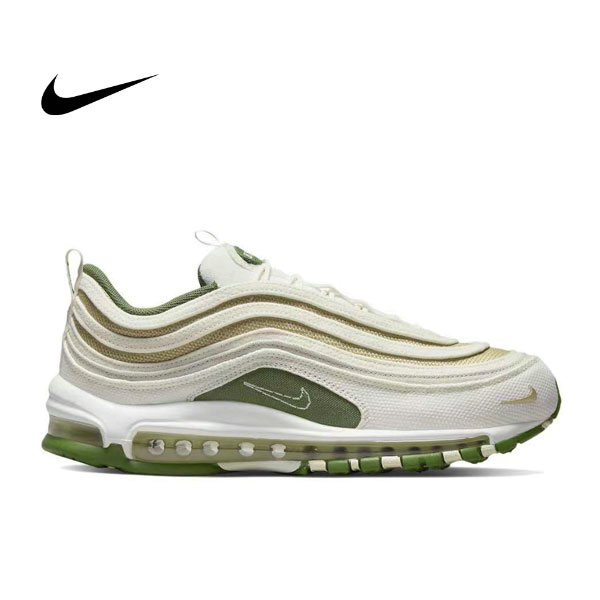 Nike Wmns Air Max 97 復古透氣 低幫跑步鞋 男女同款 白綠