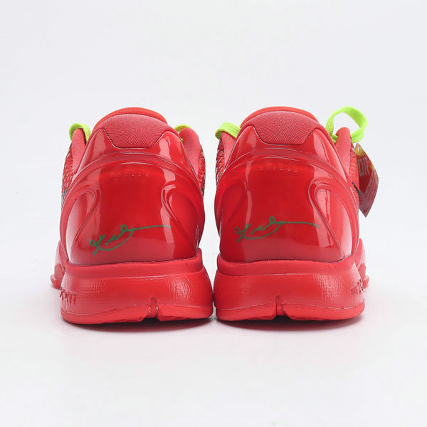 Nike Kobe 6 Protro "Reverse Grinch"減震防滑耐磨 低幫 籃球鞋 紅色