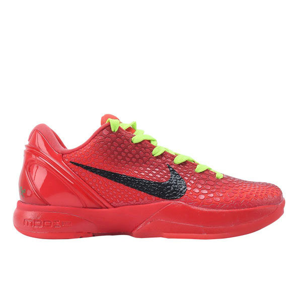 Nike Kobe 6 Protro "Reverse Grinch"減震防滑耐磨 低幫 籃球鞋 紅色