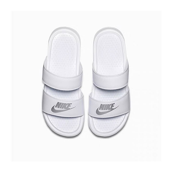 Nike Benassi Duo Ultra Slide 兩杠 舒適腳感 抗磨防滑 忍者拖鞋 純白 男女款