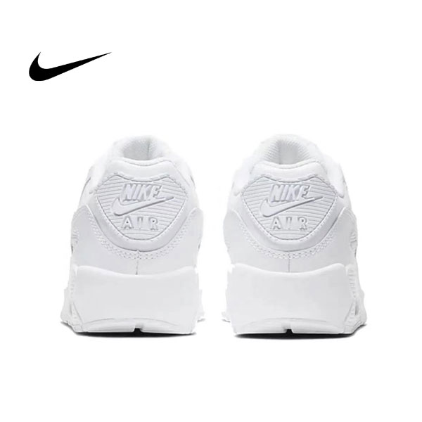特價下殺#2022熱銷 Nike Air Max 90慢跑鞋 皮质 純白 男女同款