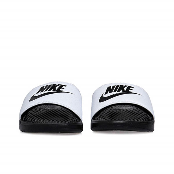 Nike Benassi JDI 夏季 時尚 舒適 一字拖鞋 沙灘鞋 白面黑底