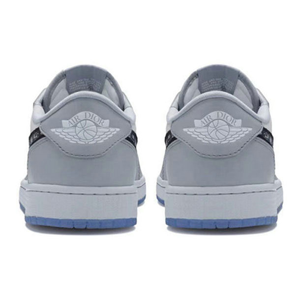 Nike Jordan Dior 1 OG 輕便時尚 低幫復古籃球鞋 白灰 男女同款#優質爆款#