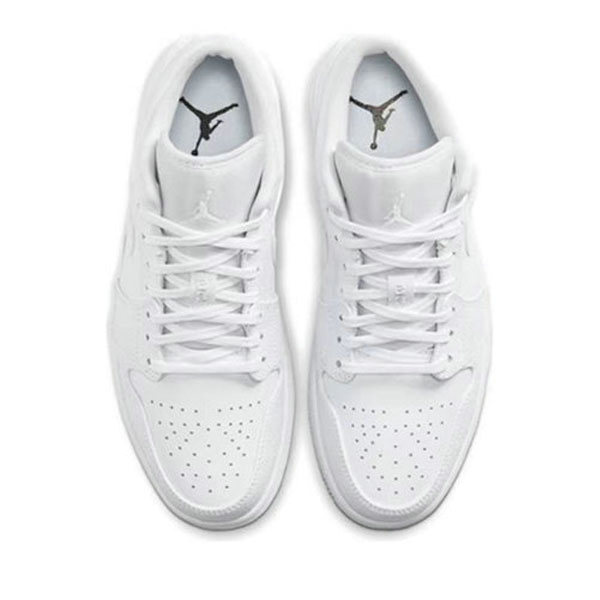 Nike Jordan 1 Triple White 輕便舒適 低幫復古籃球鞋 純白 男女同款#快速出貨#