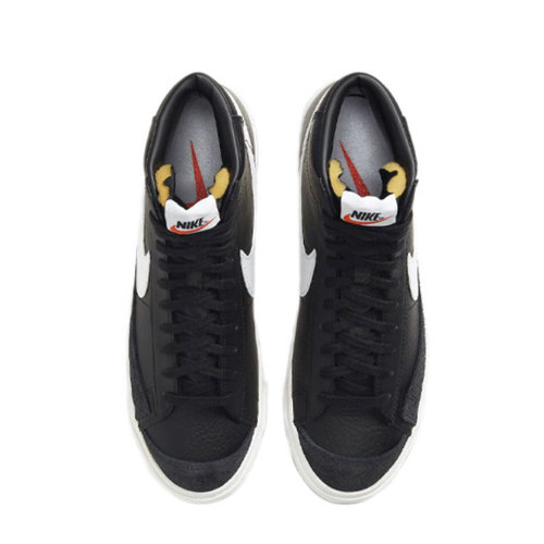 Nike Blazer Mid 77 Vintage 防滑輕便 中幫 牛皮滑板鞋 男女同款 黑白
