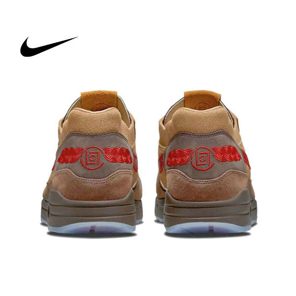 品質保證#2022熱銷 CLOT Nike Air Max 1 “Tea Leaf Brown”死亡之吻2.0 茶葉 低幫防滑 男女同款