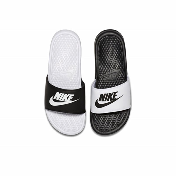 Nike Benassi Jdi 簡約休閒 陰陽黑白鴛鴦拖鞋 818736-011