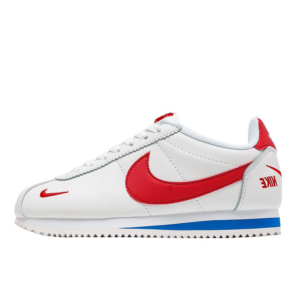 Nike 阿甘 紅勾 Premium復古跑步鞋 男女同款 白紅藍#透氣舒適