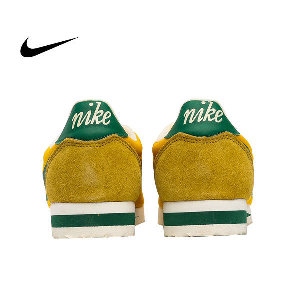 Nike Classic Cortez Nylon Premium阿甘鞋 輕便舒適慢跑鞋 黃綠色 男女同款#