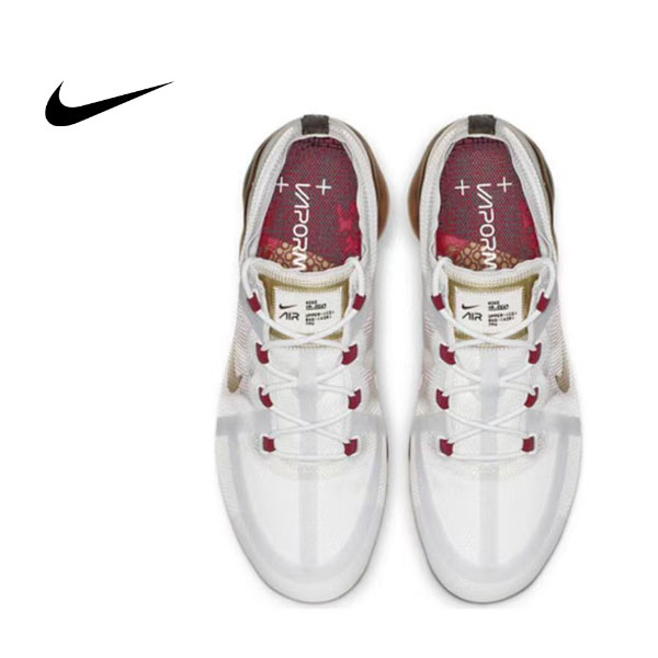 經典熱銷款#2022熱銷 Nike Air VaporMax 鋼鐵俠 低幫氣墊跑鞋 男女同款 白金紅拼接