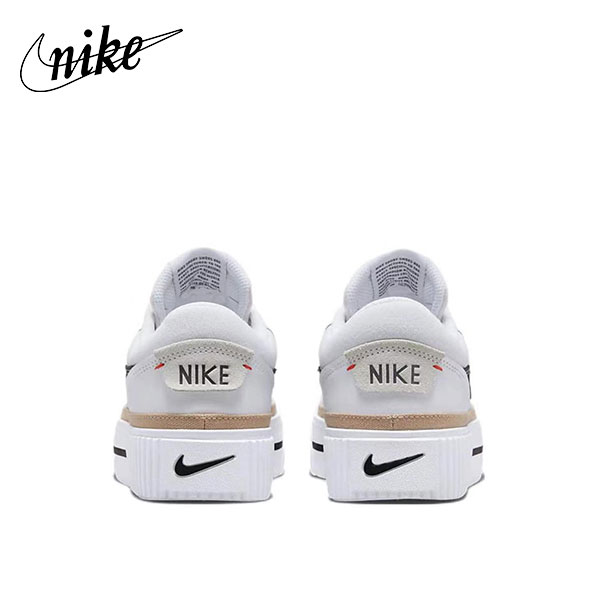 Nike Court Legacy Lift厚底鞋 白黑 輕便舒適 低幫板鞋 女款#最夯商品