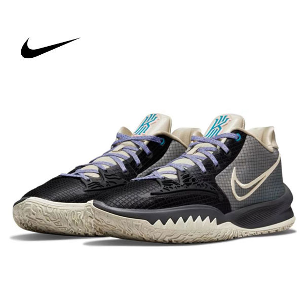 Nike Kyrie Low 4 EP 男子歐文4低幫實戰籃球鞋 黑米色