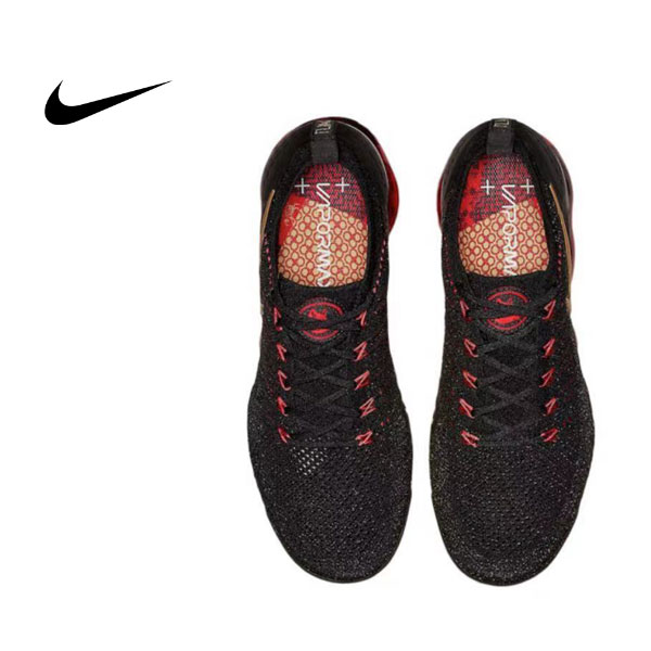 經典熱銷款#2022熱銷 Nike Air VaporMax Flyknit 3.0 低帮 輕便跑步鞋 黑魂 男女同款