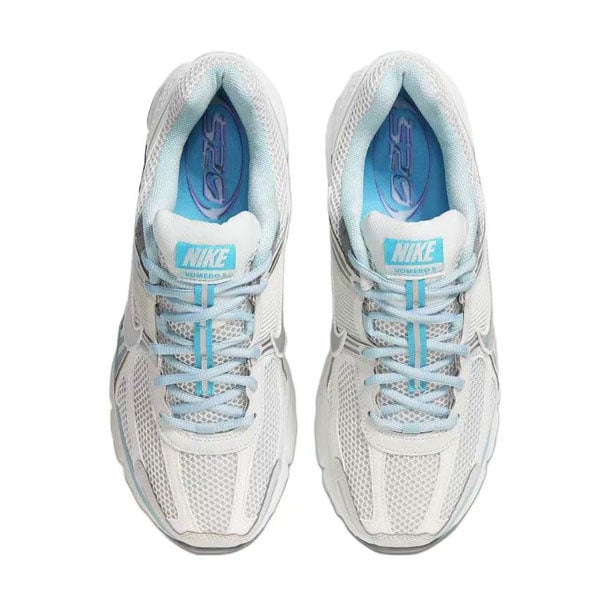 Nike Zoom Vomero 5 舒適透氣 低幫跑步鞋 男女同款 白藍