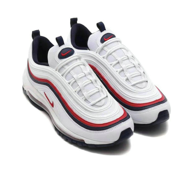 Nike Air Max 97 Red Crush（W）低幫 跑步鞋 男女同款 白色