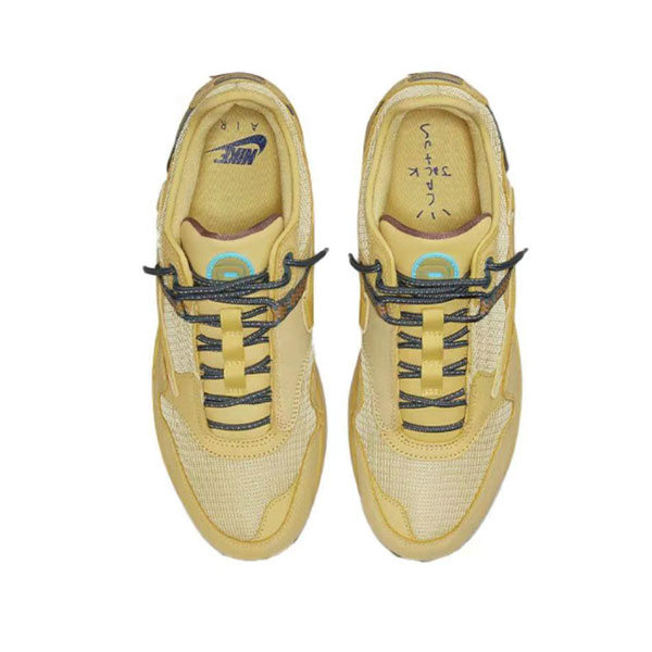 Nike Air Max 1 Travis Scott Cactus Jack Saturn Gold聯名 TS倒鉤 低幫跑步鞋 土星金色#最夯商品