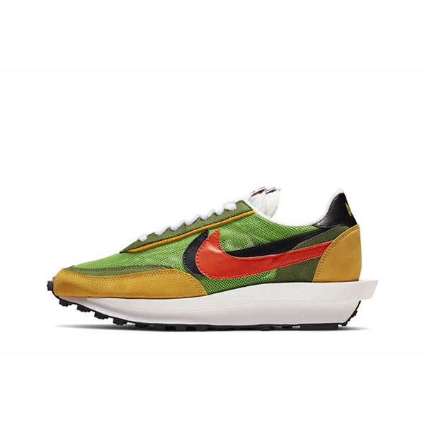 Nike Sacai Waffle Green Multi 綠黃橙 結構華夫 跑步鞋 男女同款#人氣單品