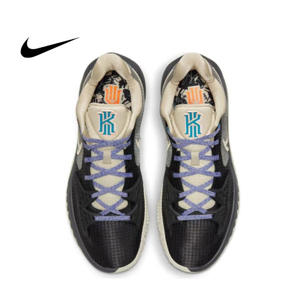 Nike Kyrie Low 4 EP 男子歐文4低幫實戰籃球鞋 黑米色