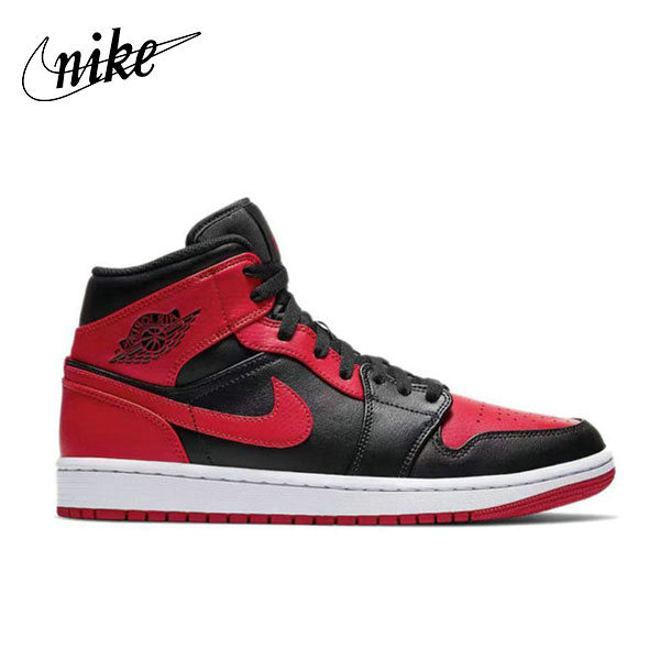 Nike Air Jordan 1 Black and Red 黑紅 小禁穿 防滑耐磨 中幫復古籃球鞋 男女同款