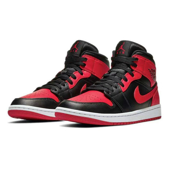 Nike Air Jordan 1 Black and Red 黑紅 小禁穿 防滑耐磨 中幫復古籃球鞋 男女同款